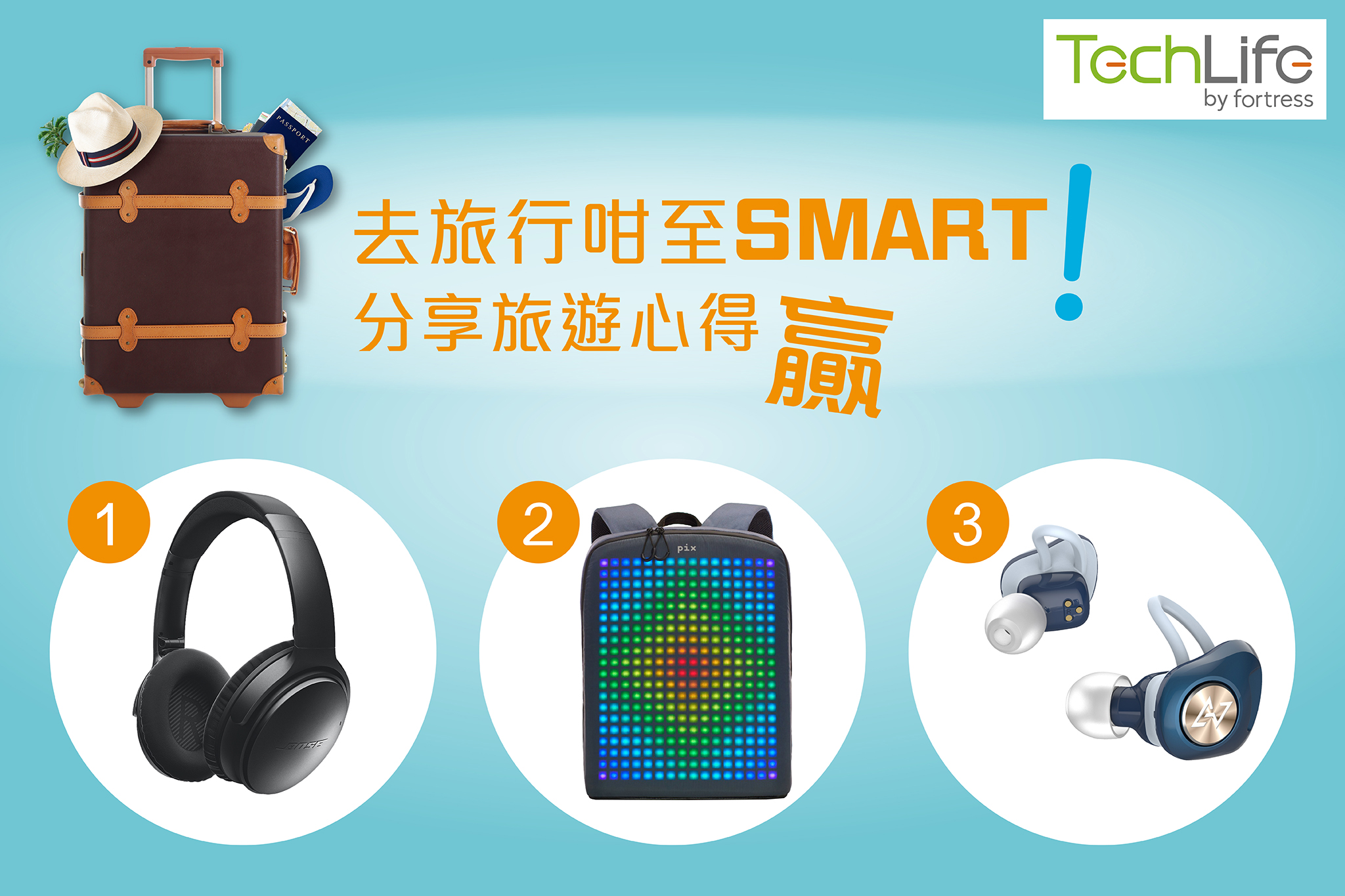 「豐澤TechLife去旅行咁至Smart!」有獎遊戲！
