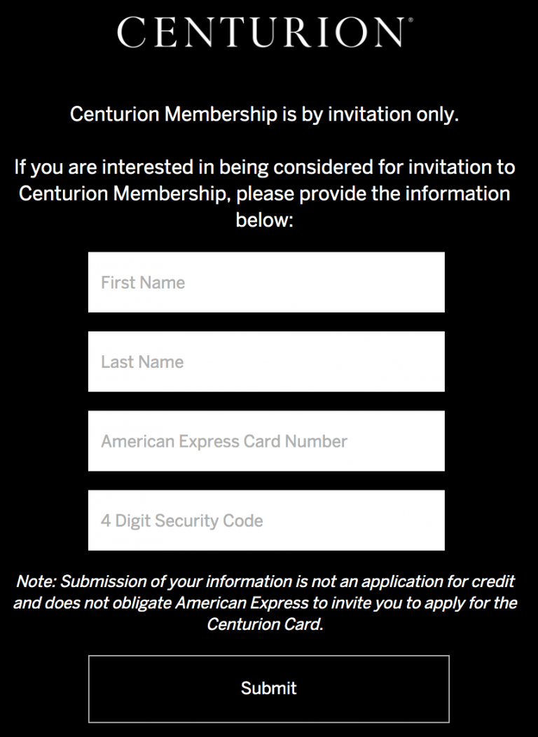 Ae Centurion Card